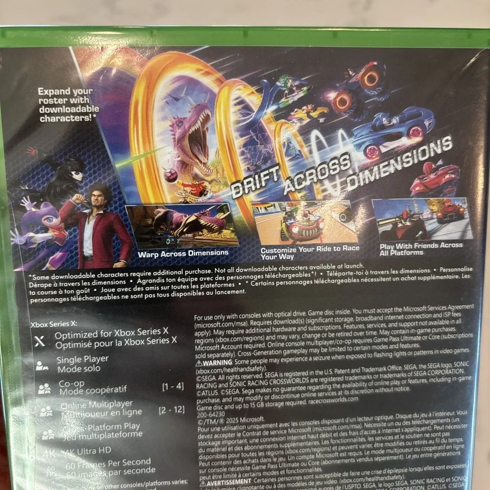 Sonic Racing: CrossWorlds Launch Edition - Microsoft Xbox Series X|S New‎ Sealed